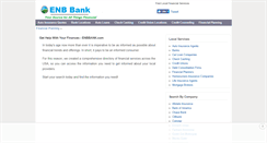 Desktop Screenshot of enbbank.com